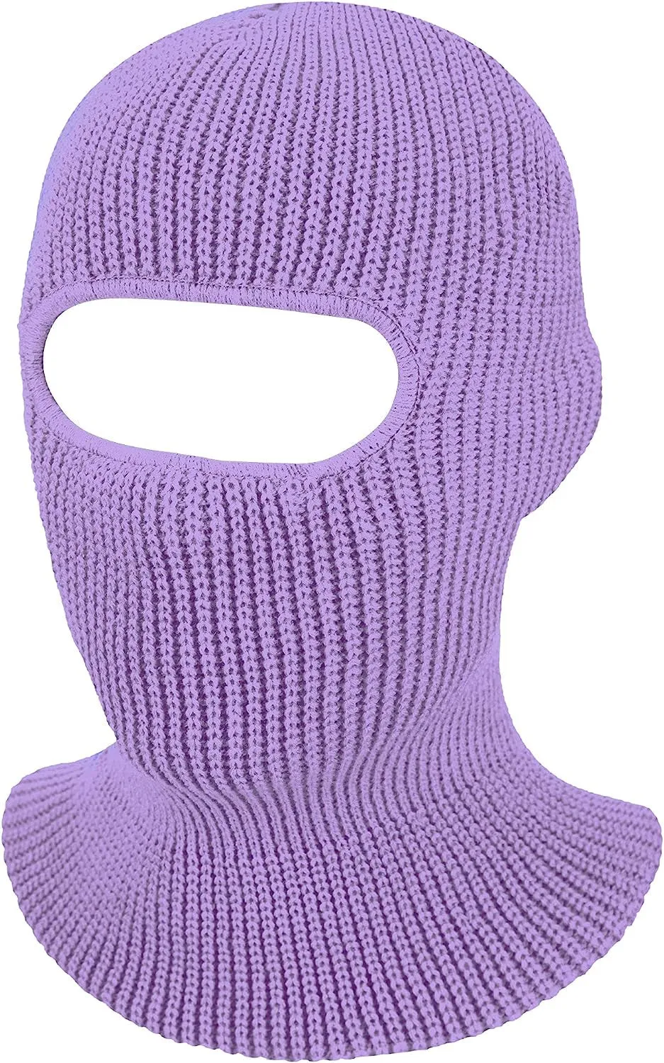1 Hole Knitted Full Face Cover Adult Winter Ski Balaclava for Outdoors