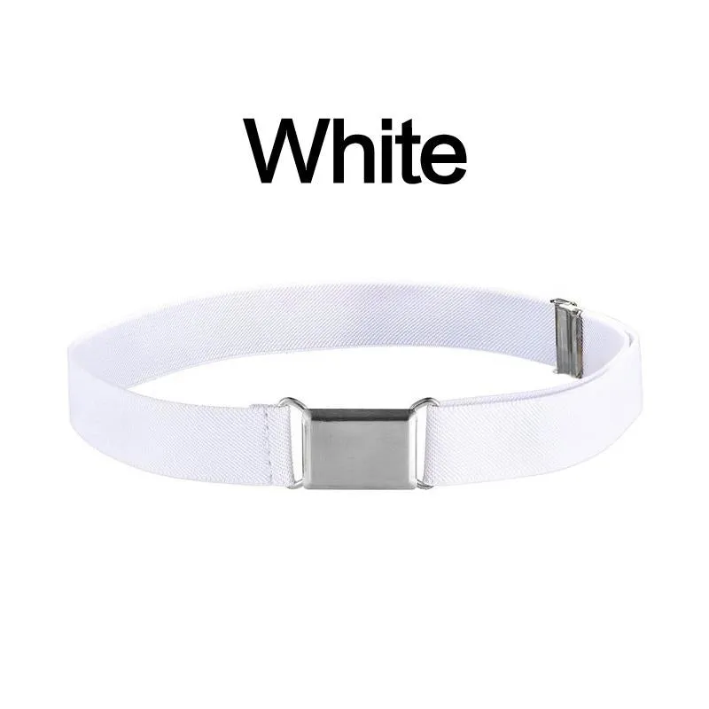 1PC Accessory Waistband Alloy Buckle Adjustable Canvas Belt Elastic Clothing Casual Outdoors