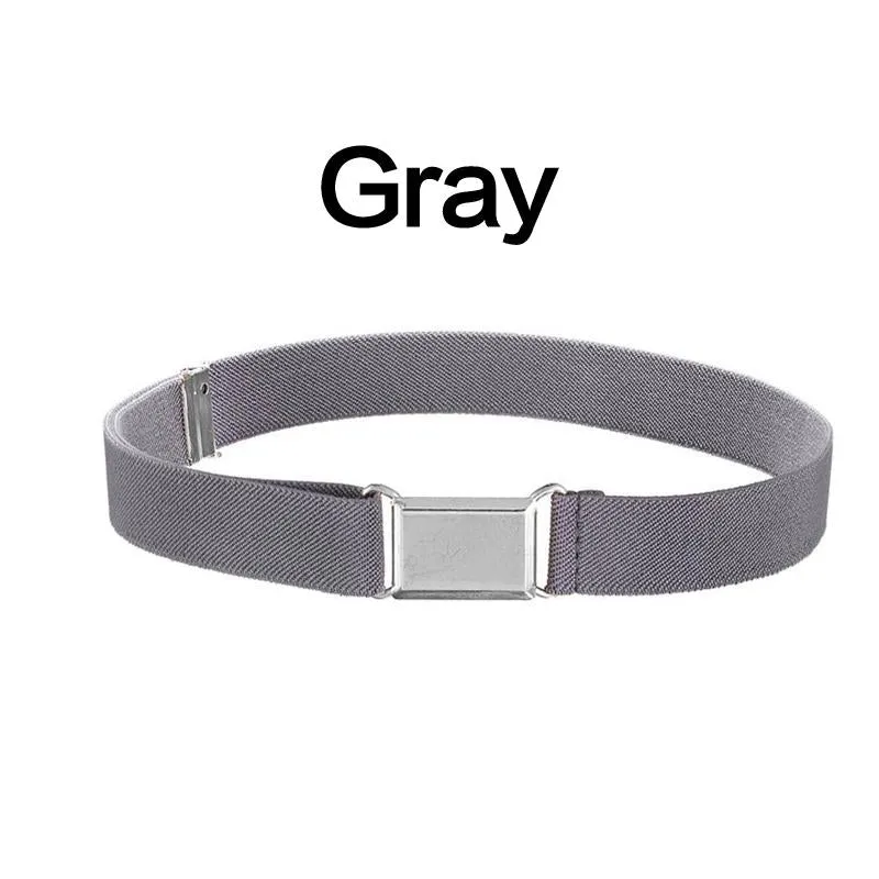 1PC Accessory Waistband Alloy Buckle Adjustable Canvas Belt Elastic Clothing Casual Outdoors