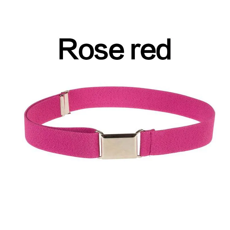1PC Accessory Waistband Alloy Buckle Adjustable Canvas Belt Elastic Clothing Casual Outdoors