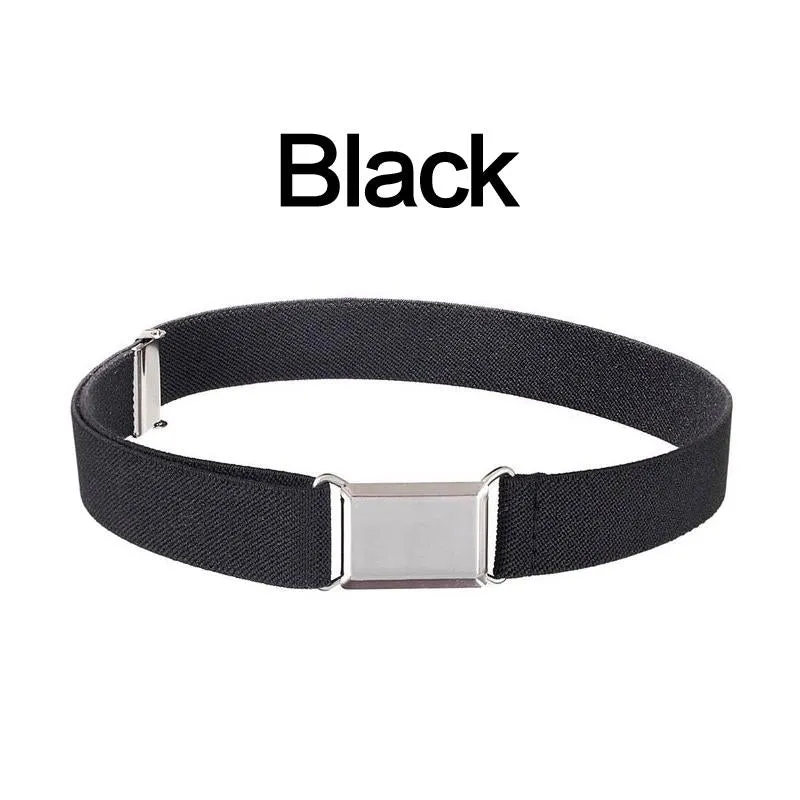 1PC Accessory Waistband Alloy Buckle Adjustable Canvas Belt Elastic Clothing Casual Outdoors