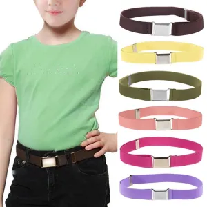 1PC Accessory Waistband Alloy Buckle Adjustable Canvas Belt Elastic Clothing Casual Outdoors