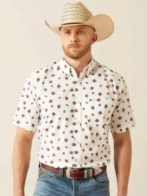 Ariat 10058748 Mens Westscott Classic Fit Short Sleeve Shirt White