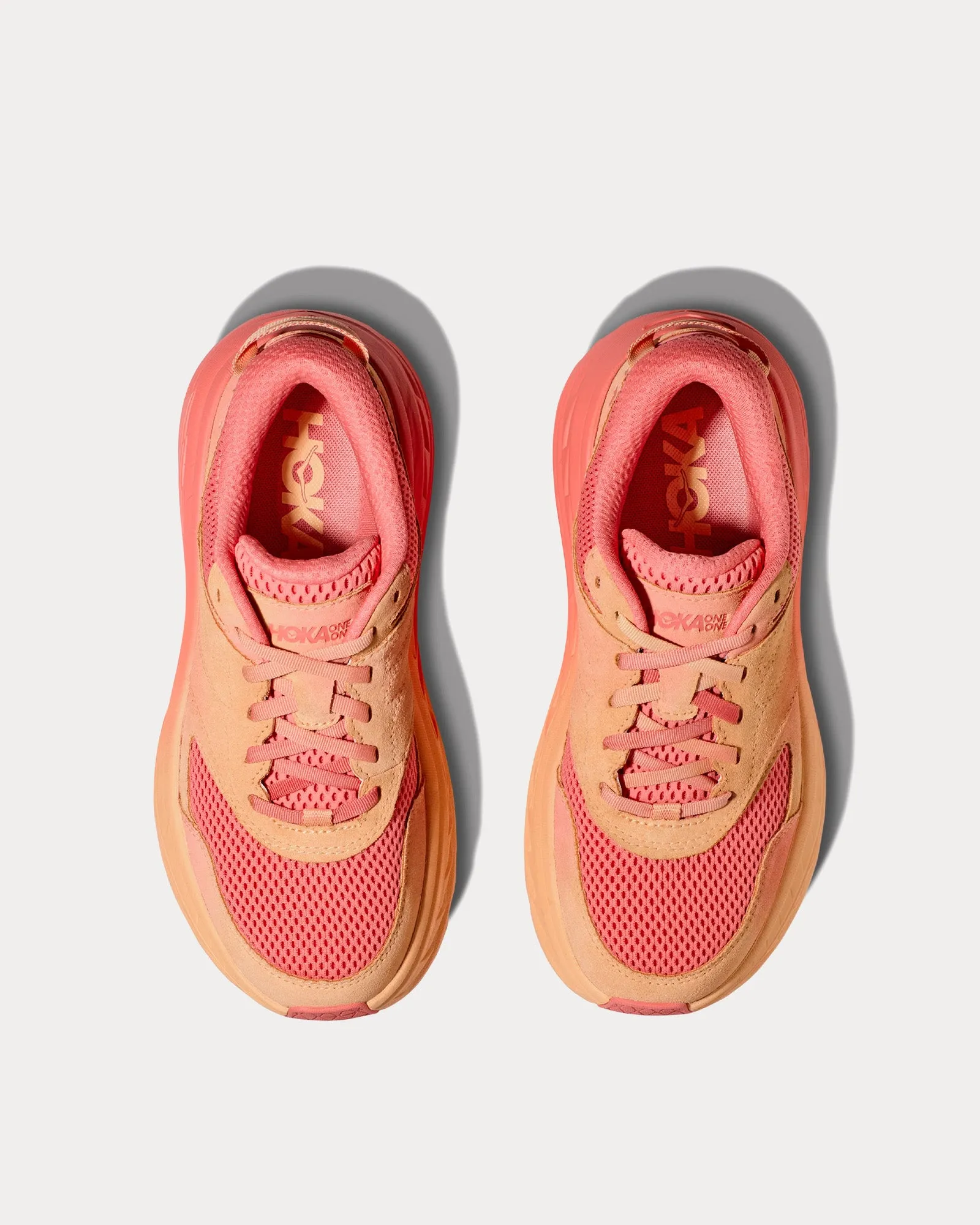 Bondi L 'Vibrant Bloom' Cantaloupe / Electric Coral Running Shoes