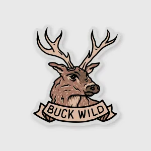 Buck Wild Sticker
