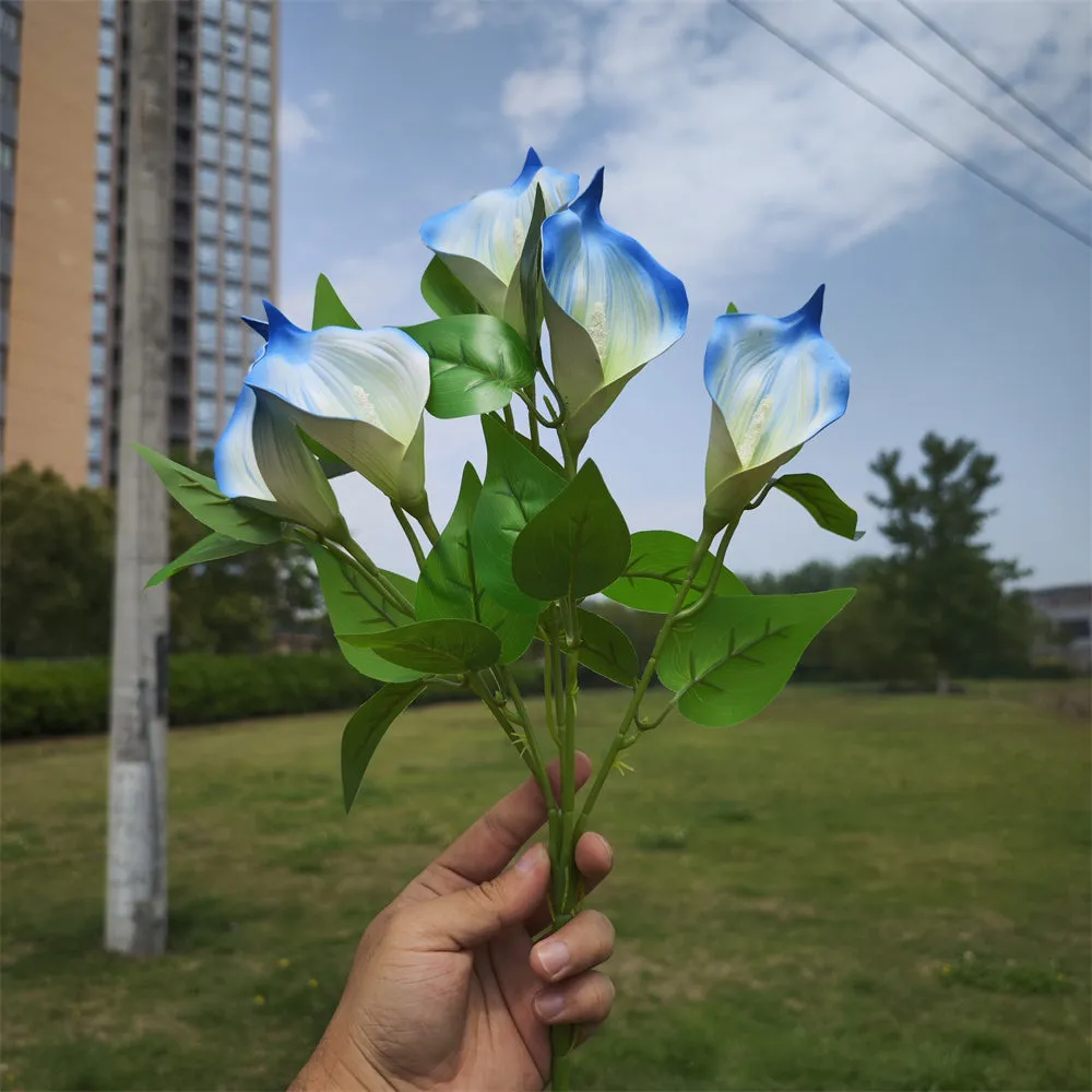 Bulk Exclusive 16" Artificial Flowers Calla Lily Bush Plants for Outdoors Wholesale