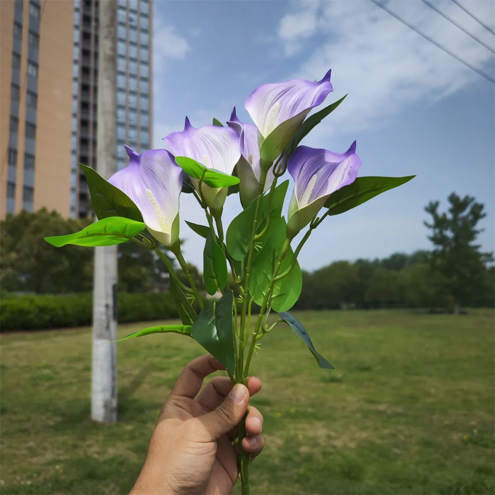 Bulk Exclusive 16" Artificial Flowers Calla Lily Bush Plants for Outdoors Wholesale
