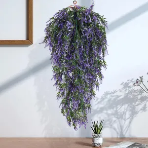 Bulk Lavender Hanging Flowers Garland Plants Hanging for Outdoors UV Resistant Wholesale