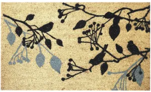 Chirping Birds Coir Coco Door Mat