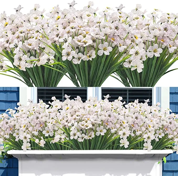 Clearance Bulk Faux Flowers UV Resistant for Outdoors Wholesale