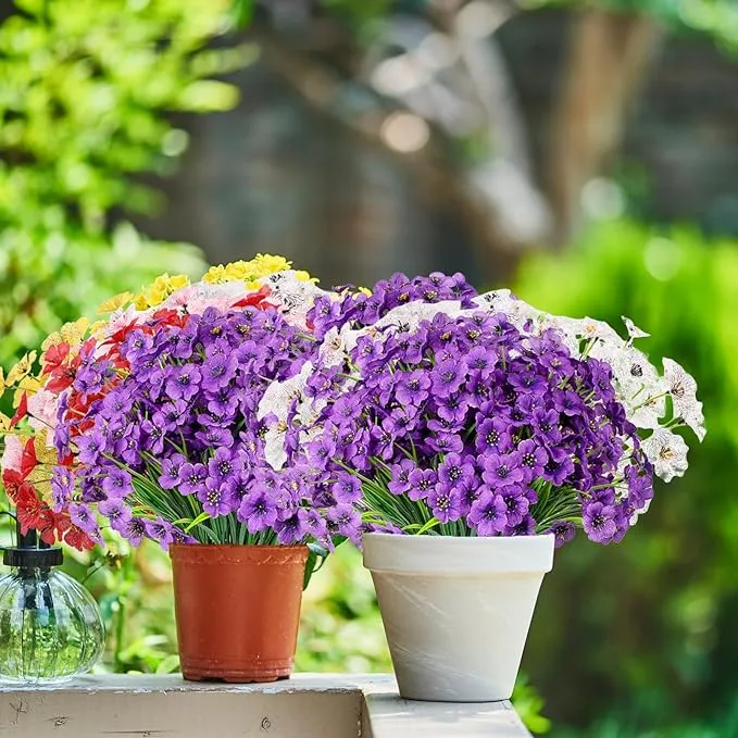 Clearance Bulk Faux Flowers UV Resistant for Outdoors Wholesale