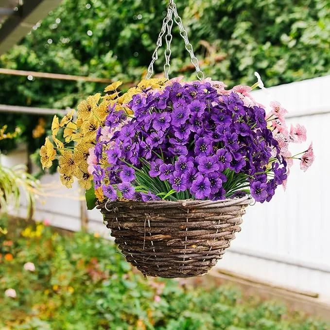 Clearance Bulk Faux Flowers UV Resistant for Outdoors Wholesale