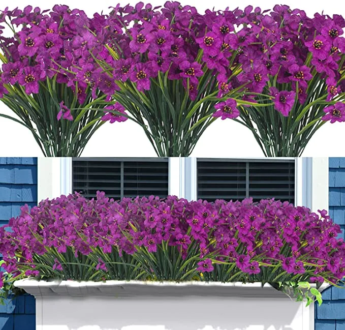 Clearance Bulk Faux Flowers UV Resistant for Outdoors Wholesale