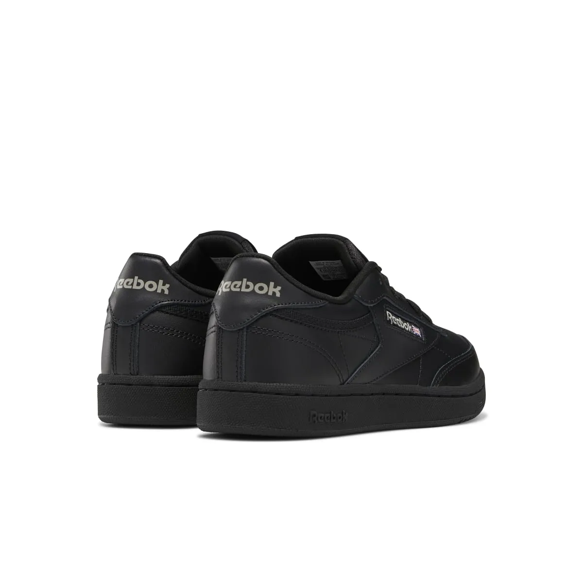 CLUB C JR'S Black/Charcoal Leather Lifestyle Shoes