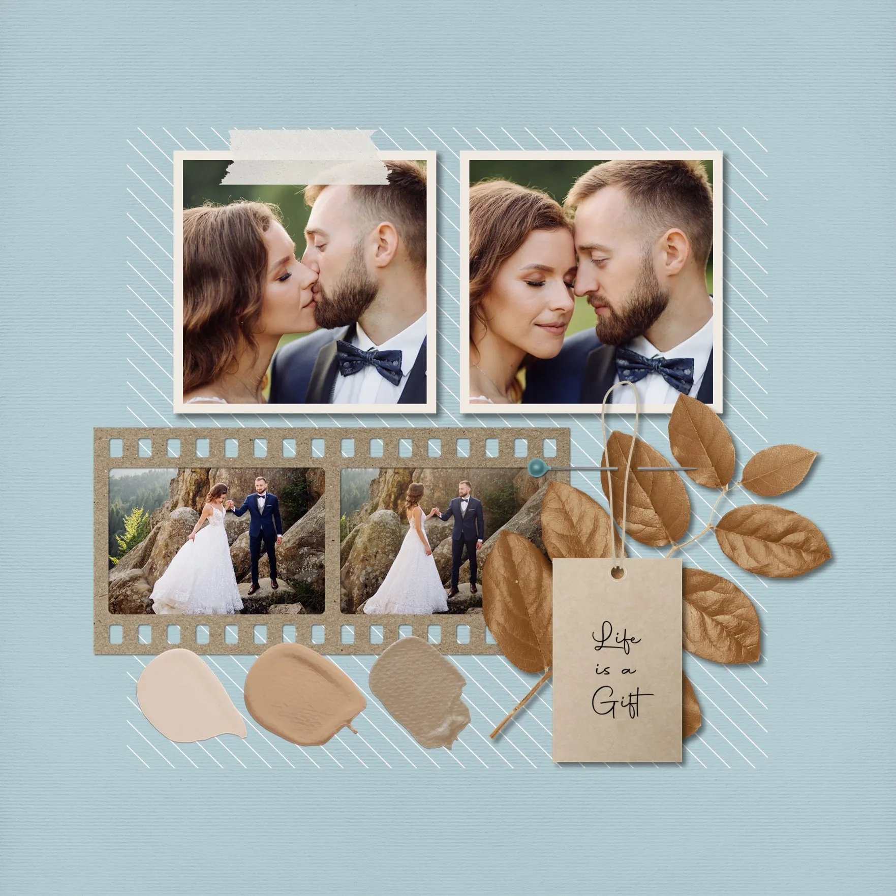 Color Story Page Builder 2 Digital Scrapbook Kit