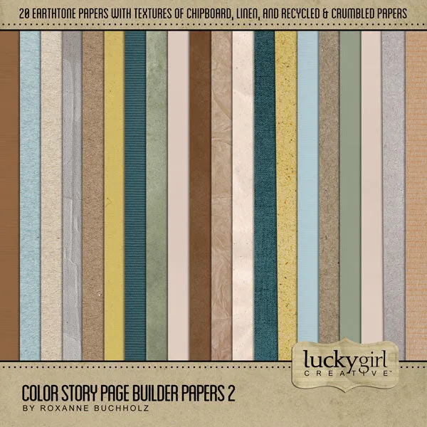 Color Story Page Builder 2 Digital Scrapbook Kit