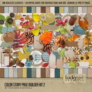 Color Story Page Builder 2 Digital Scrapbook Kit