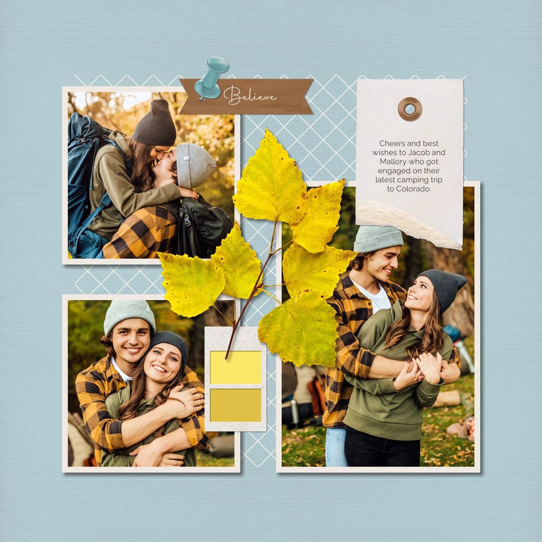 Color Story Page Builder 2 Digital Scrapbook Kit