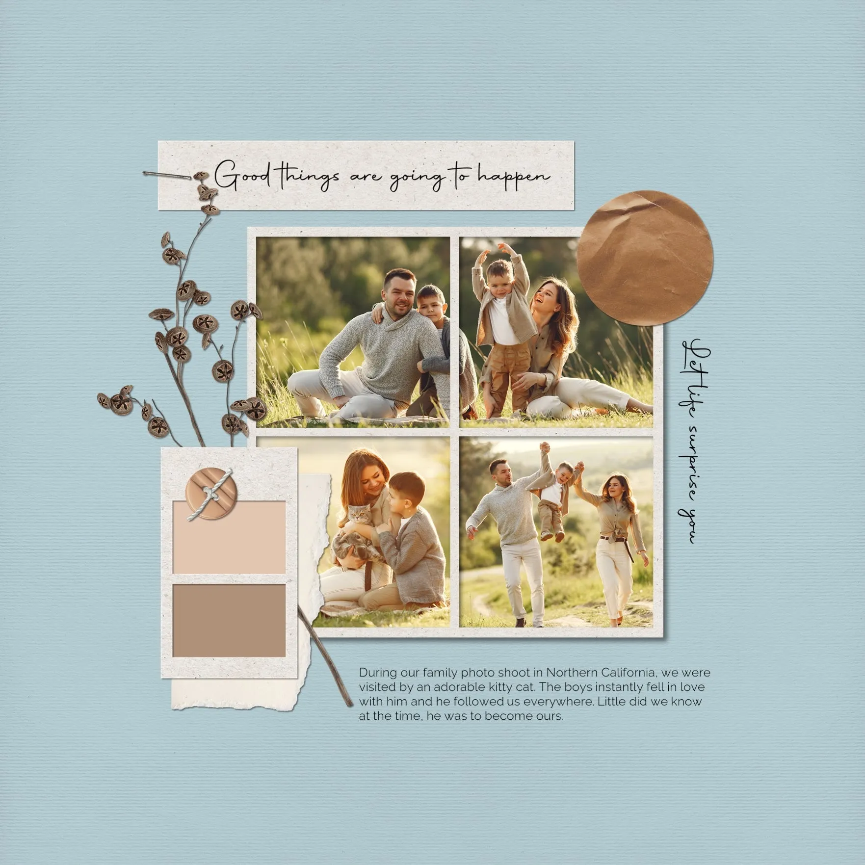 Color Story Page Builder 2 Digital Scrapbook Kit