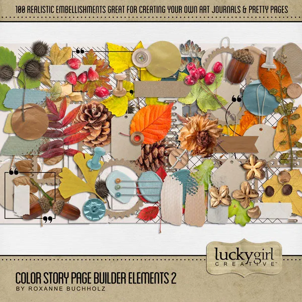 Color Story Page Builder 2 Digital Scrapbook Kit
