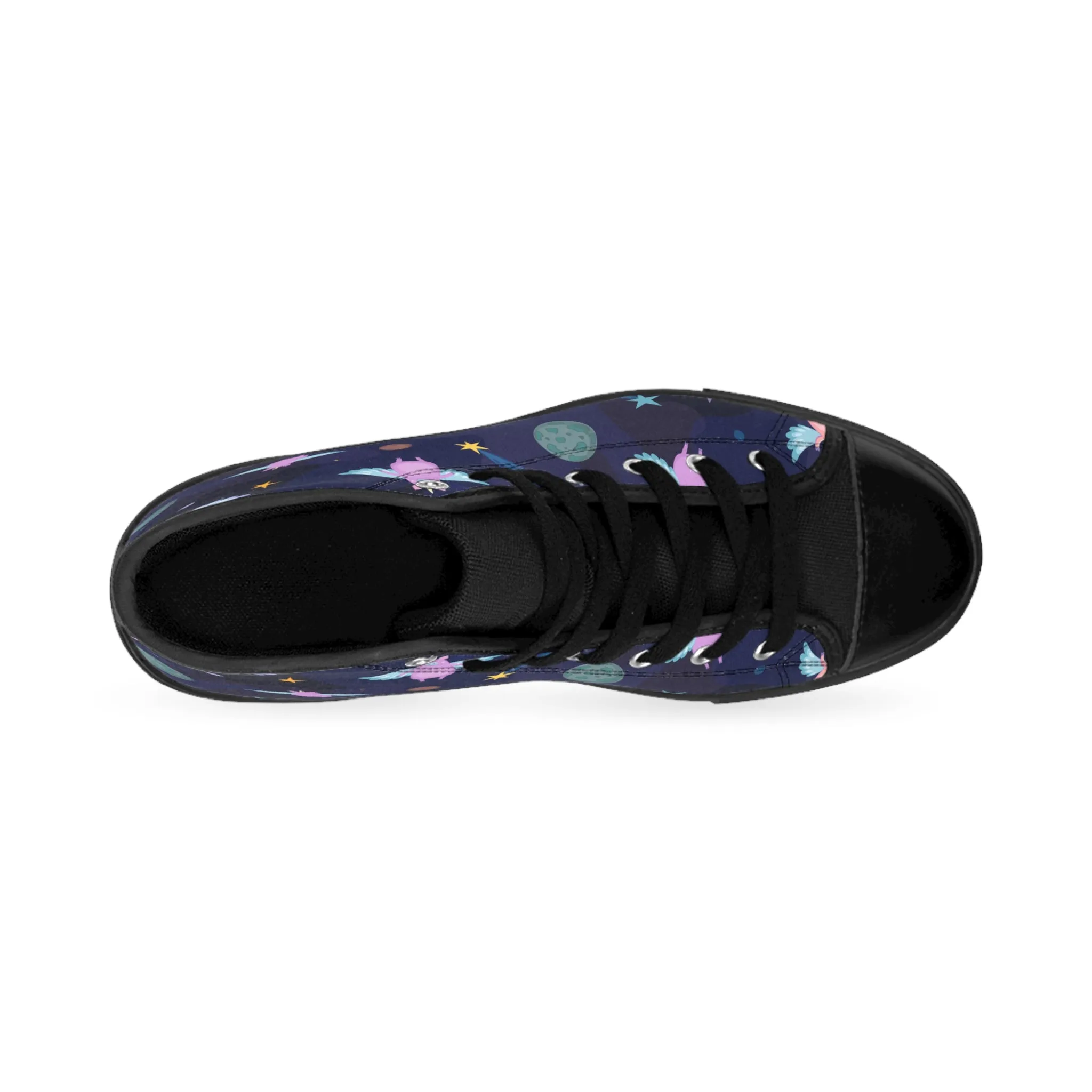 Colorful Flying Space Pig Women's Classic Sneakers