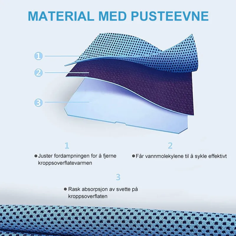 Cooling microfiber towel for sports and outdoors