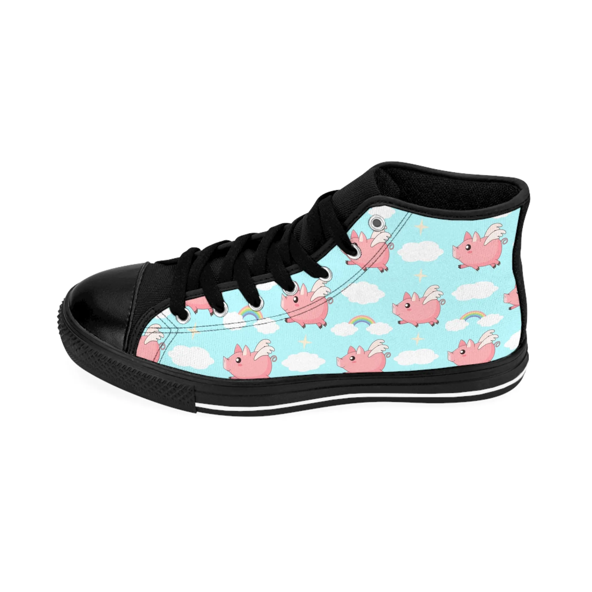 Cute Flying Pig Women's Classic Sneakers