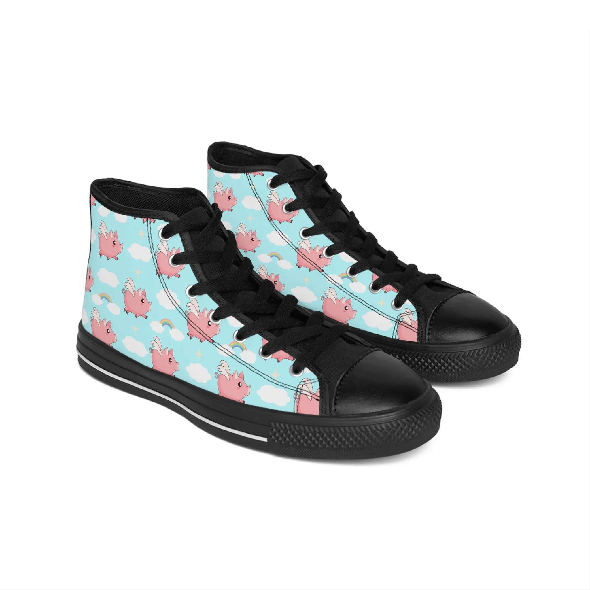 Cute Flying Pig Women's Classic Sneakers