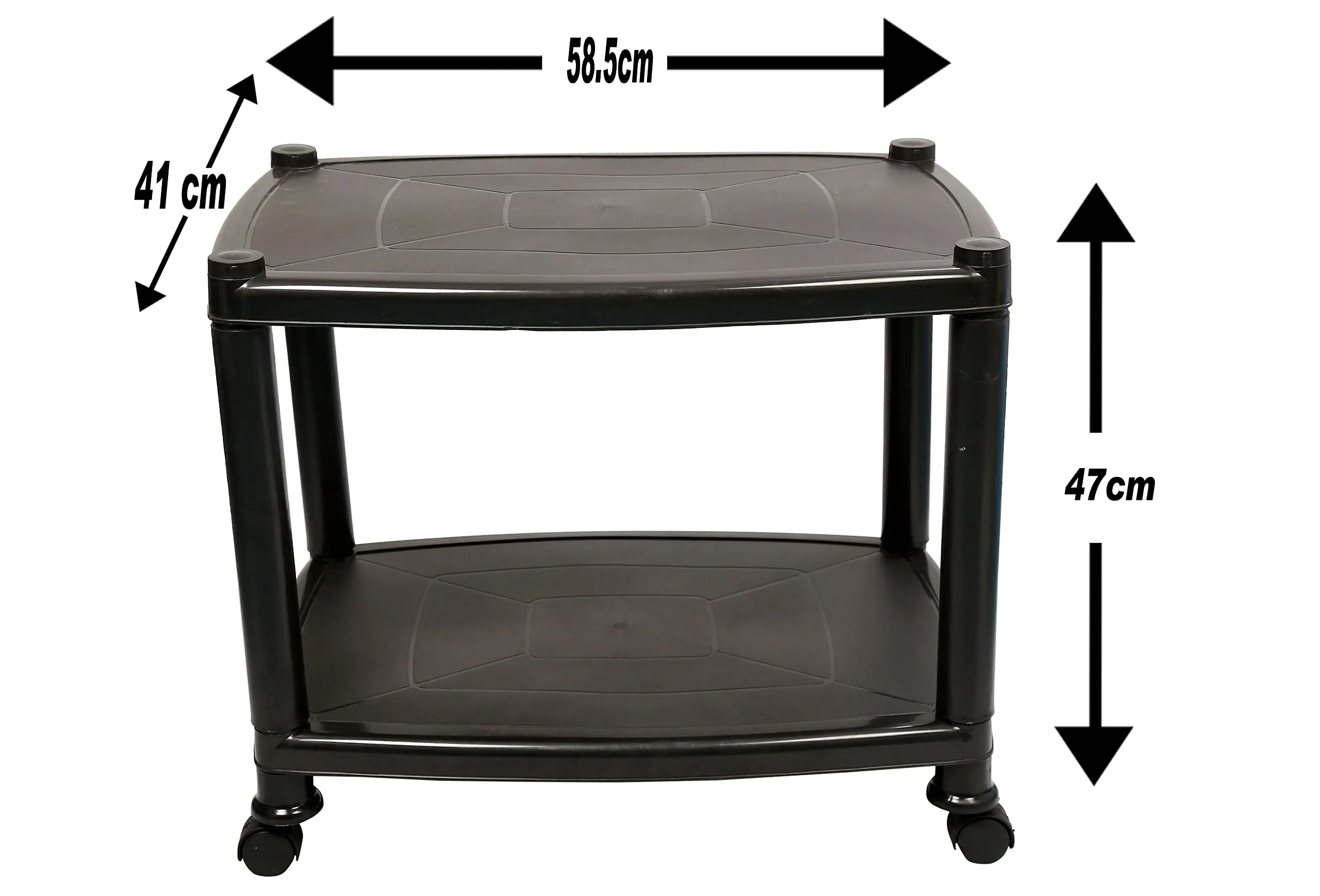 Esquire Delta Trolley Black, used for Centre/Coffee Table