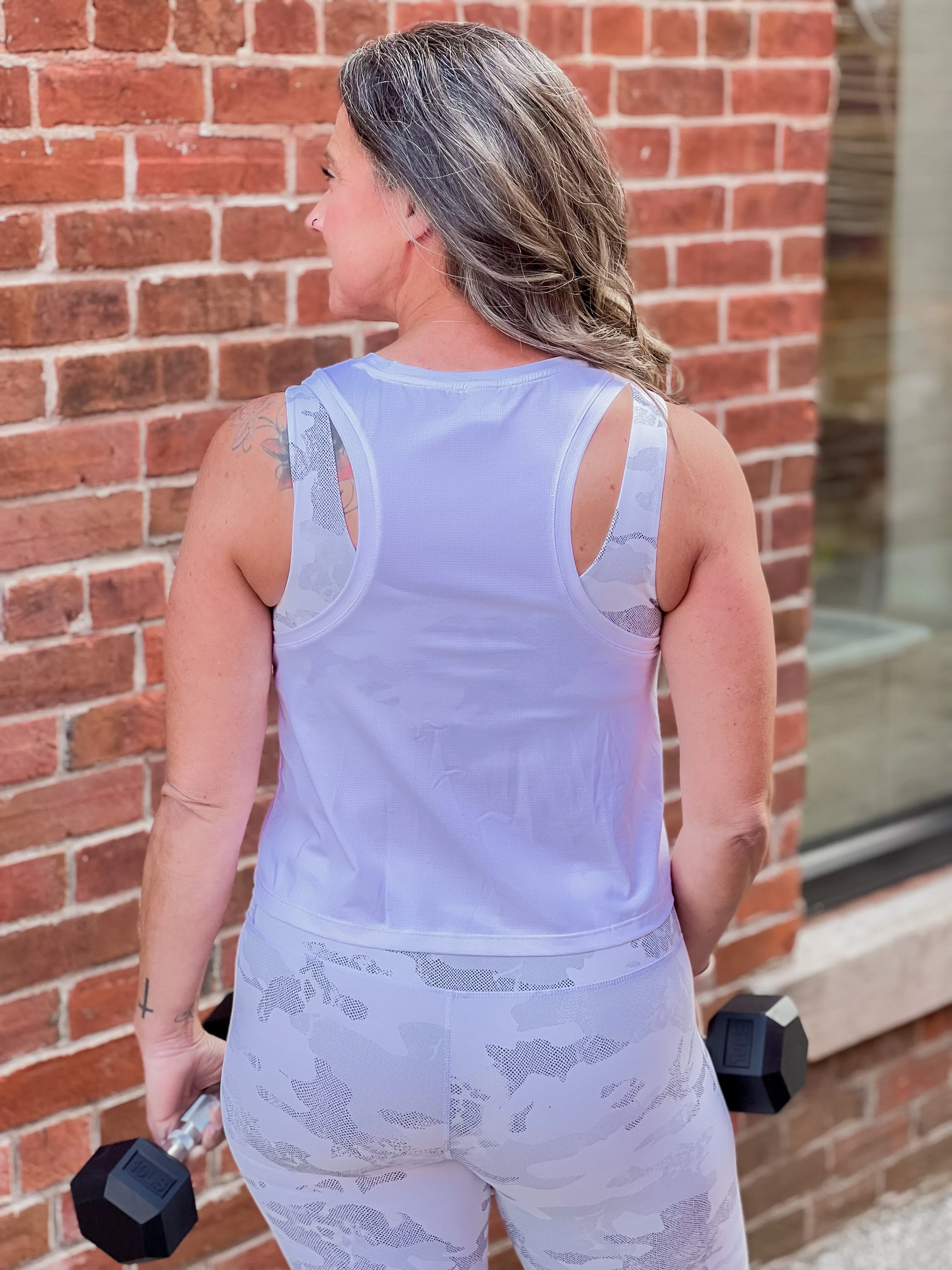 Flowy Cropped Racerback