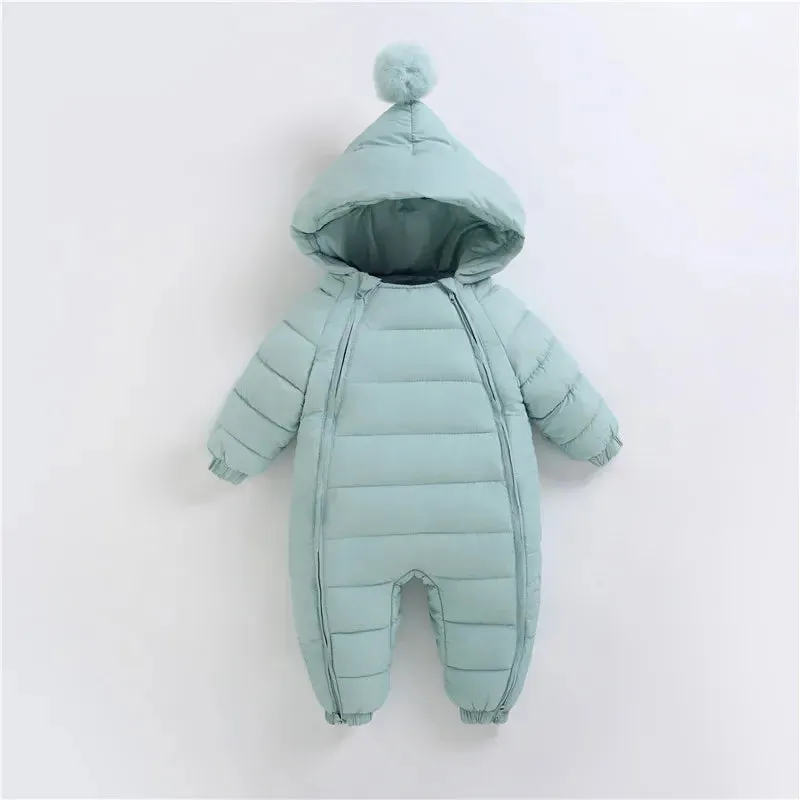 Full-body waterproof thermal suit with hood and double multicolor zip