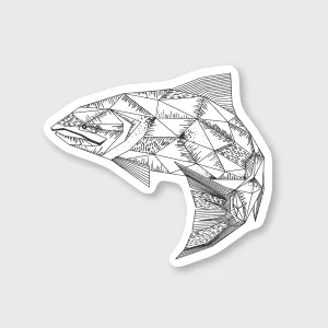 Geo Fish Sticker