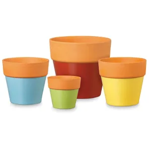 Glazed Terra Cotta Flower Pot Sprout 4.5in