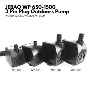 JEBAO 3 Pin Plug Outdoors Pump (2m Weather Proof Cable) - 650-1,500(L/Hr)