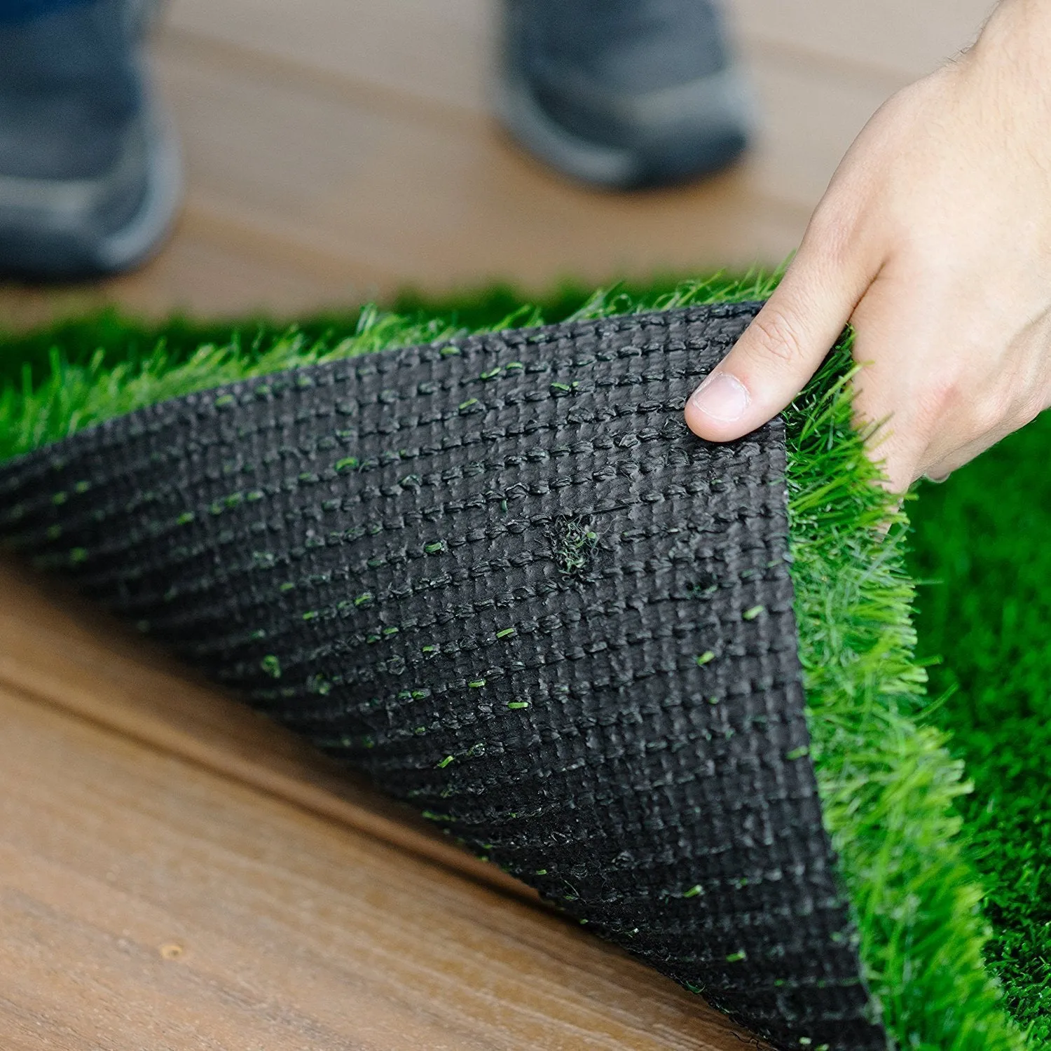 Kuber Industries Artificial Grass Mat For Balcony Or Doormat, Artificial Grass. Size - 45 X 75 Cms-CTKTC032006