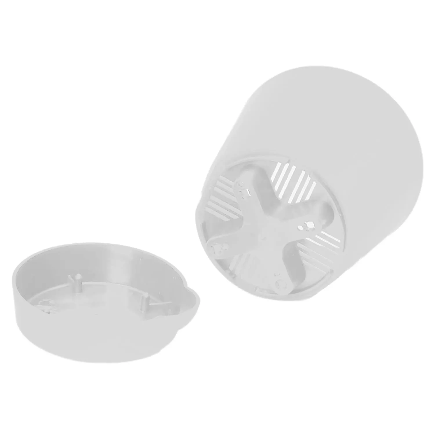 Kuber Industries Plastic Titan Pot|Garden Container for Plants & Flowers|Self-Watering Pot with Drainage Holes,6 Inch,Pack of 2 (White)