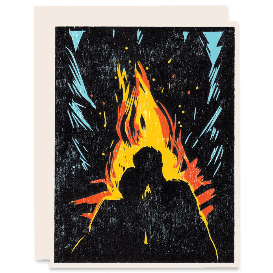 Mine Burns For You Indigo Printed Card