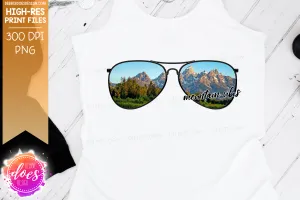 Mountain Vibes Sunglasses - Sublimation/Printable Design