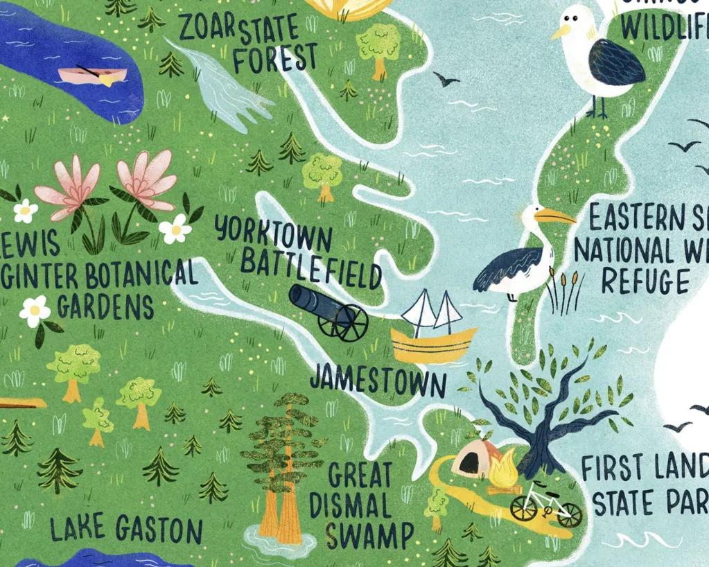 Outdoors in Virginia Print