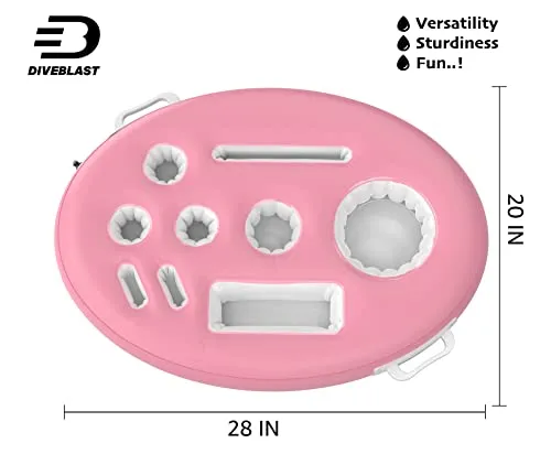 Premium Floating Drink Holder for Pool, Hot Tub Accessories for Adults - Pool Drink Holder Floats, Swimming Pool Accessories for Adults, Drink Floaties for Pool, Pool Drink Floats