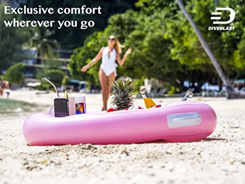 Premium Floating Drink Holder for Pool, Hot Tub Accessories for Adults - Pool Drink Holder Floats, Swimming Pool Accessories for Adults, Drink Floaties for Pool, Pool Drink Floats