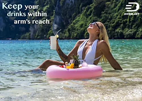 Premium Floating Drink Holder for Pool, Hot Tub Accessories for Adults - Pool Drink Holder Floats, Swimming Pool Accessories for Adults, Drink Floaties for Pool, Pool Drink Floats