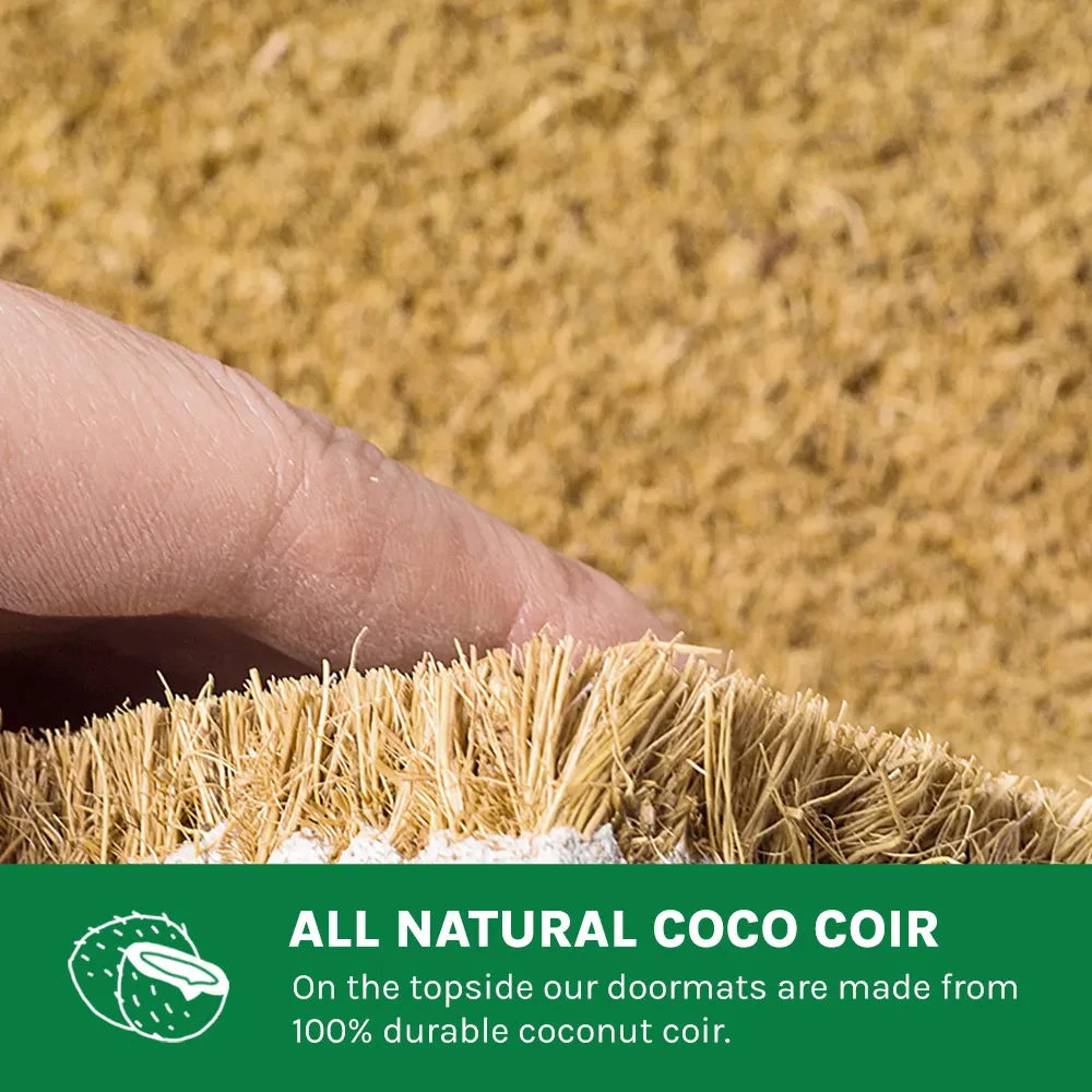 Sand and Starfish Beach Welcome Coco Mat