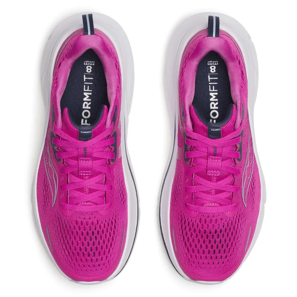 Saucony Women's Guide 18 Running Shoes in Fuchsia/Navy SS25 - Online Exclusive