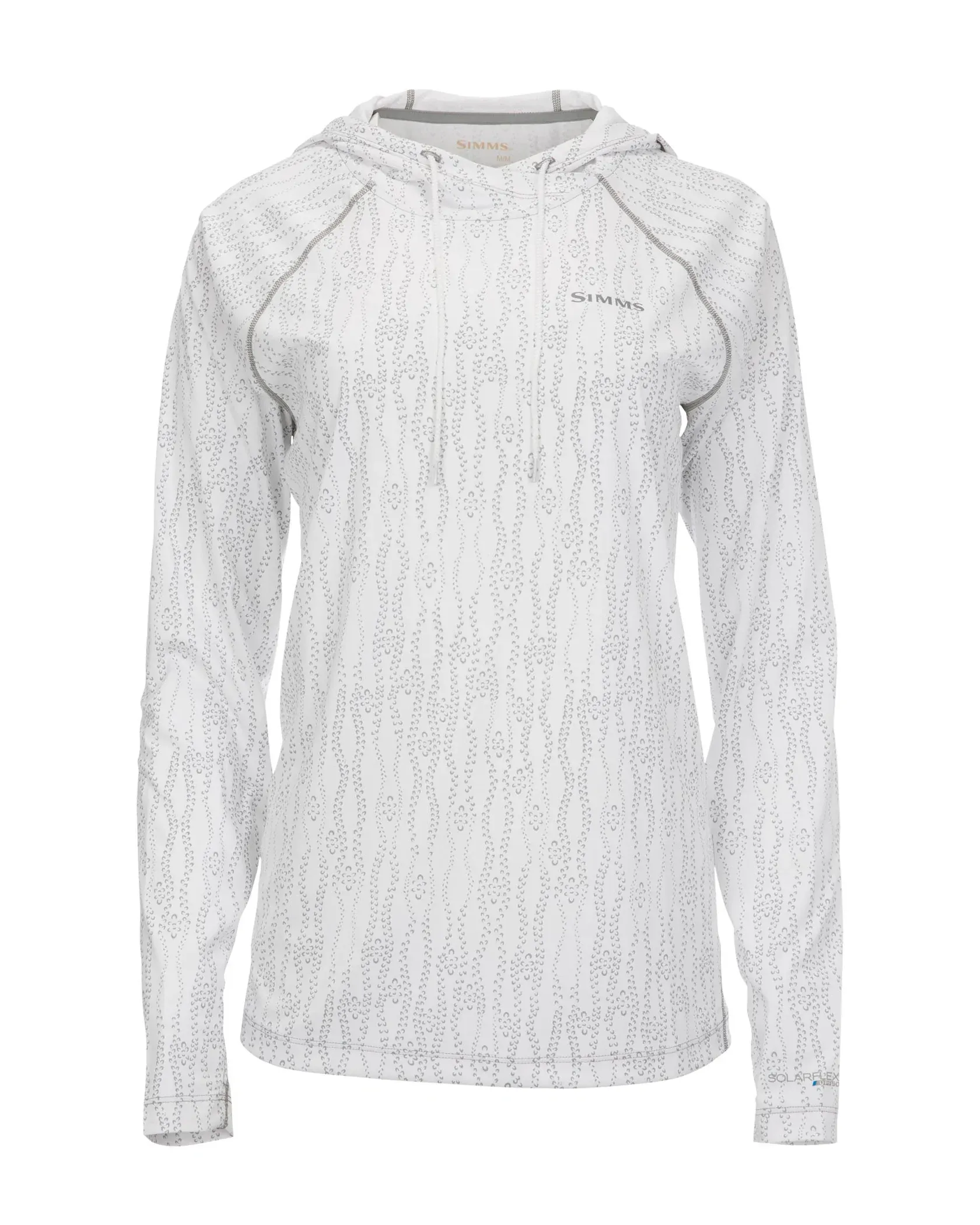 Simms Women's Solarflex Hoody Print/Lily Pad White
