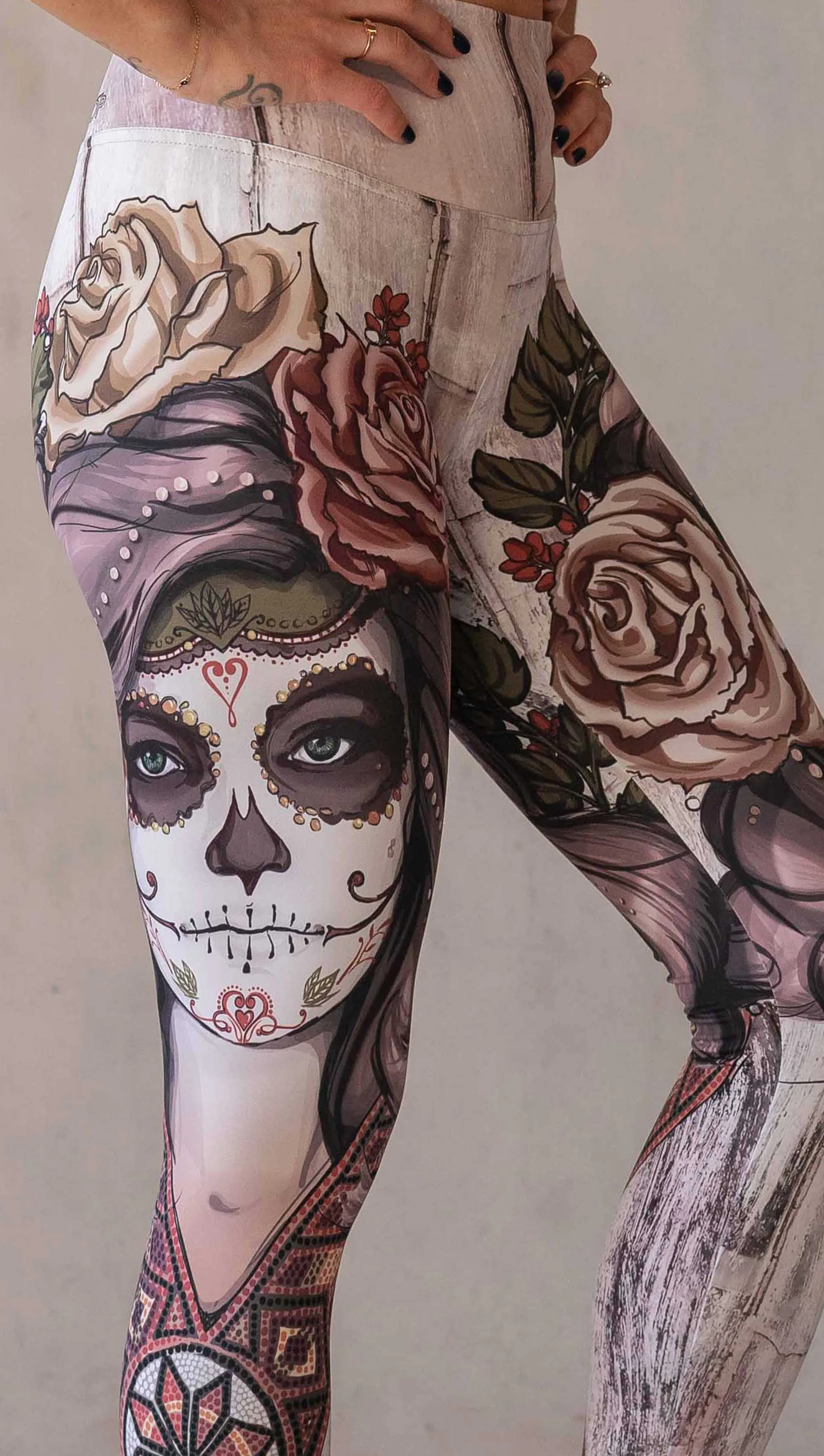 Sugar Skull (Remix) - Athleisure Leggings