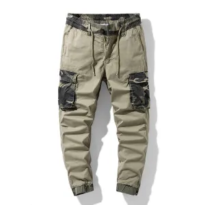 Summer New Khaki Camouflage Print Men Cargo Pants Casual Loose