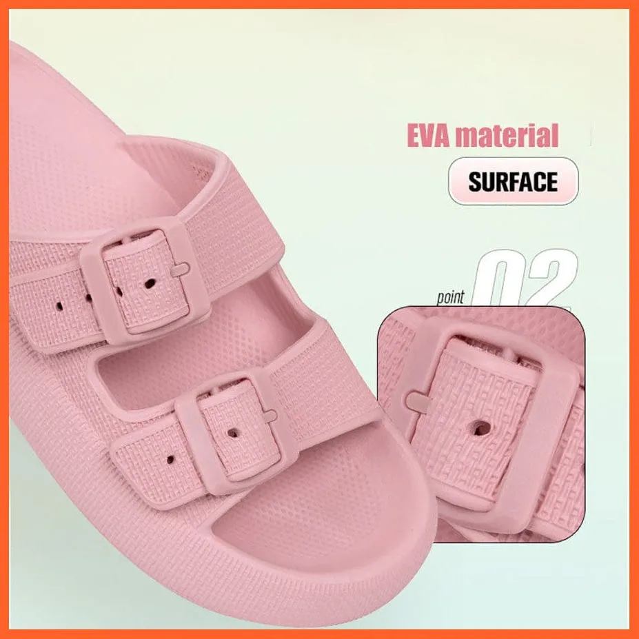Unisex Thick Platform Anti-Slip Slippers For Summer