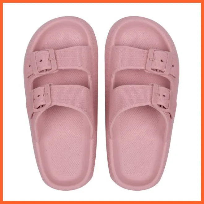 Unisex Thick Platform Anti-Slip Slippers For Summer