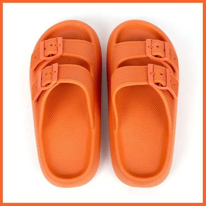 Unisex Thick Platform Anti-Slip Slippers For Summer